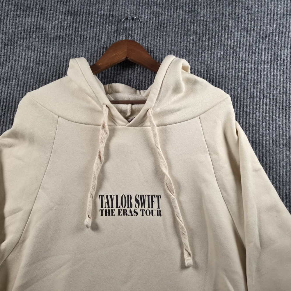 Taylor Swift The Eras Tour Beige Hoodie Oversized Pullover Concert Merch 2XL